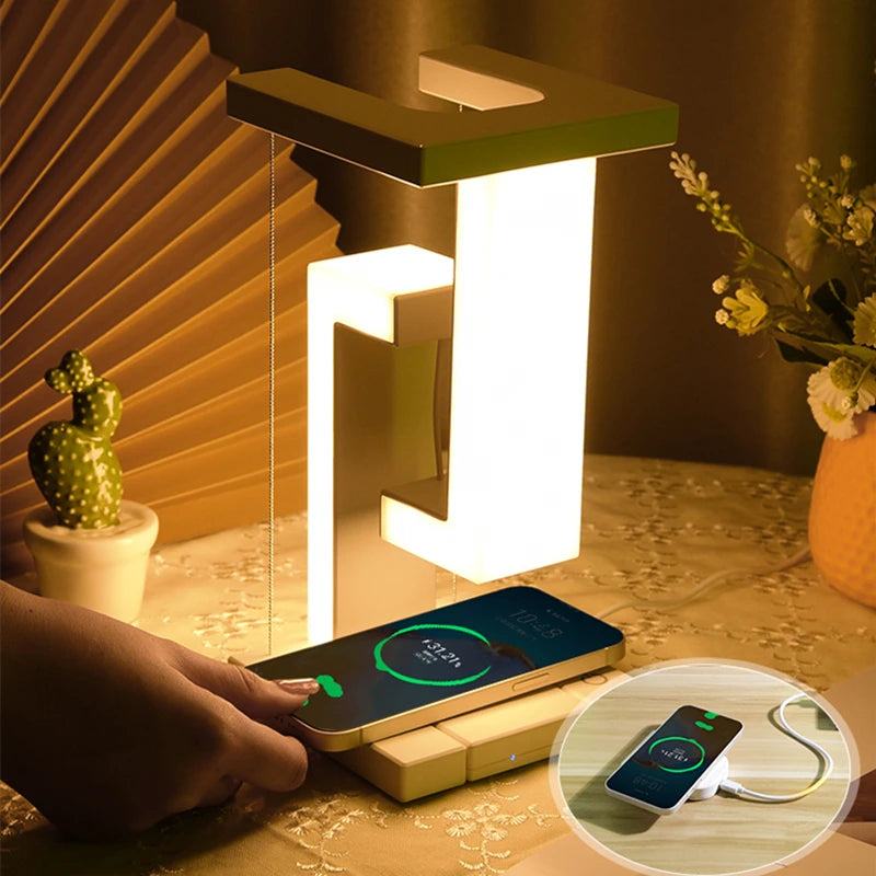 Calena GLOW Floating Bedside Lamp with 10W Wireless Charger