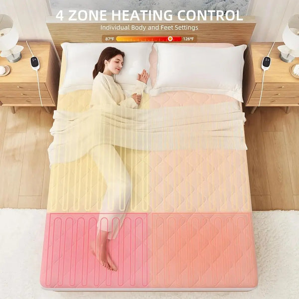 Calena HEARTH Multi-Zone Heated Mattress Pad (Queen)