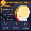 Calena AURORA Sunrise Alarm Clock with FM Radio & 7 Natural Sounds